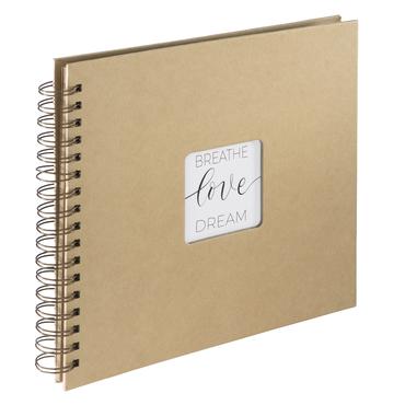 Hama Craft fotoalbum og arkbeskyttelse Brun 80 ark 10 x 15 Spiral indbinding