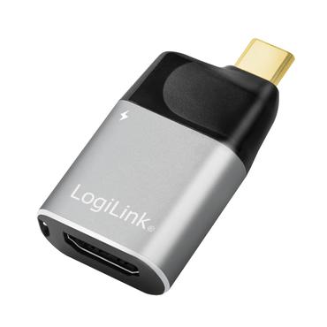 LogiLink CUA0203 kabel k&oslash;nsskifter USB Type-C HDMI Type A (Standard) Sort, Gr&aring;