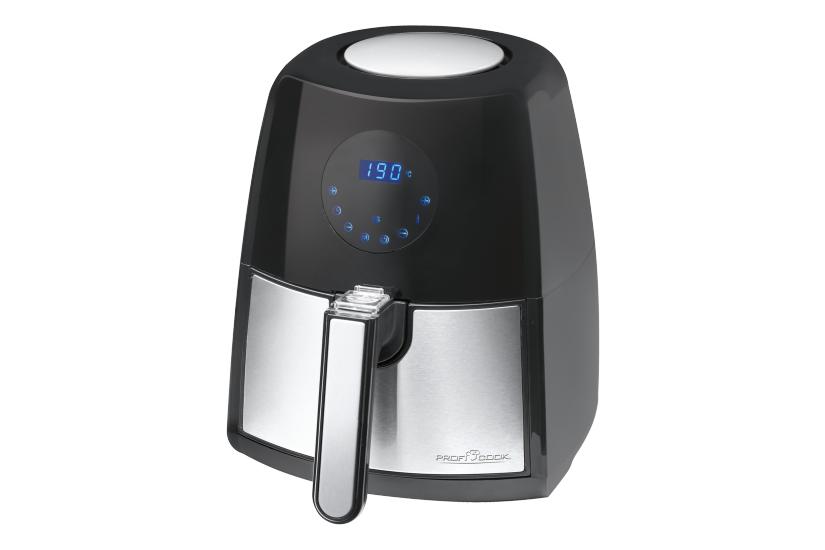 ProfiCook PC-FR 1147 H Enkelt 2,5 L Enkeltstående 1500 W Varmluftsteger Sort, Rustfrit stål