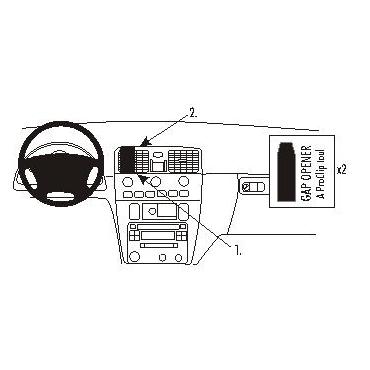Brodit ProClip Center mount - montering för mobiltelefon