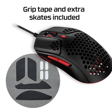 HyperX Pulsefire Hast – gaming-mus (sort-rød)