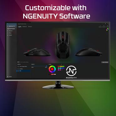 HyperX Pulsefire Hast – gaming-mus (sort-rød)