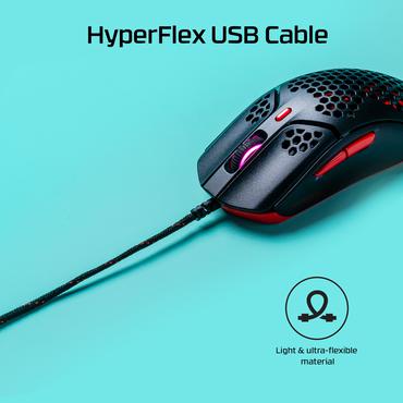 HyperX Pulsefire Hast – gaming-mus (sort-rød)