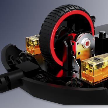 HyperX Pulsefire Hast – gaming-mus (sort-rød)