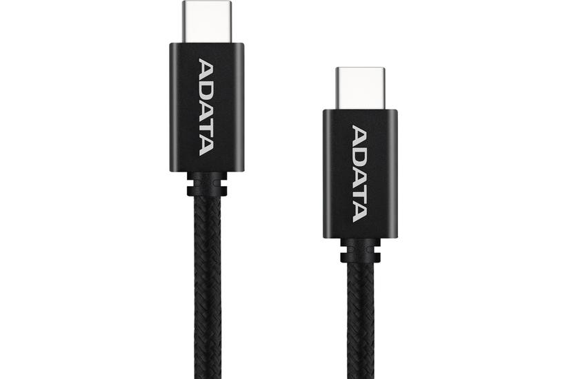 USB 2.0 Kabel, USB-C Stecker > USB-C Stecker (schwarz, 1 Meter, PD 3.0, QC 3.0, Laden mit bis zu 100 Watt)