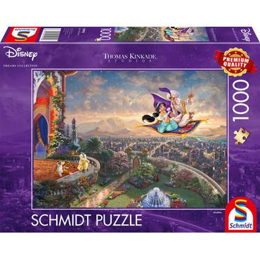 Schmidt Spiele Aladdin Puslespil 1000 stk Tegnefilm
