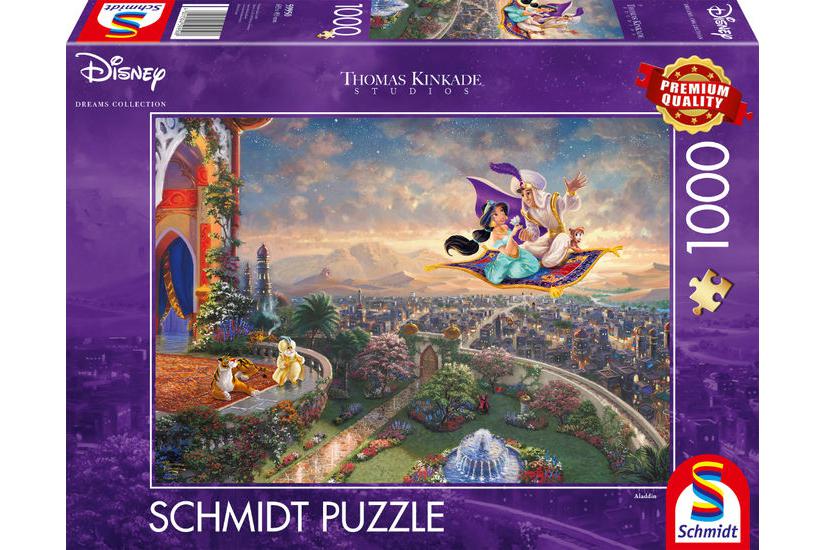 Schmidt Spiele Aladdin Puslespil 1000 stk Tegnefilm