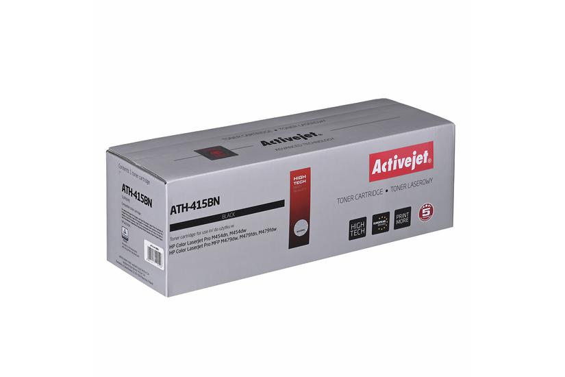 Activejet ATH-415BN printertoner til HP; erstatning HP 415A W2030A; Supreme; 2400 sider, sort, med chip