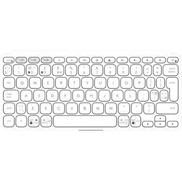 Logitech Keys-To-Go 2 - tastatur - indbygget cover - QWERTY - US International - bleg grå Indgangsudstyr