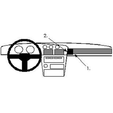 Brodit ProClip Angled mount - montering för mobiltelefon