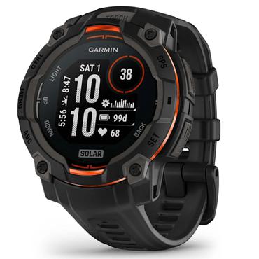 Garmin Instinct 3 Solar 2,29 cm (0.9") MIP 45 mm Digital 176 x 176 pixel Berøringsskærm Sort GPS (satellit)