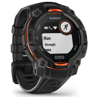 Garmin Instinct 3 Solar 2,29 cm (0.9") MIP 45 mm Digital 176 x 176 pixel Berøringsskærm Sort GPS (satellit)