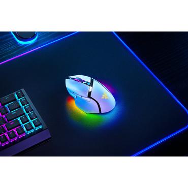 Razer Basilisk V3 pro 35K - mus - Bluetooth, USB-C, 2.4 GHz - vit