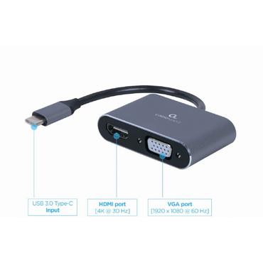 Cablexpert videokort - HDMI / VGA / USB - 15 cm