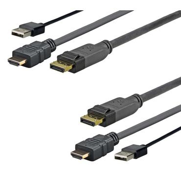 VivoLink Pro videokabel - DisplayPort / HDMI / USB - 5 m