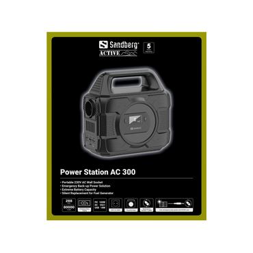 Sandberg - bärbar kraftstation - 300 Watt - Li-Ion - 80000 mAh - 288 Wh