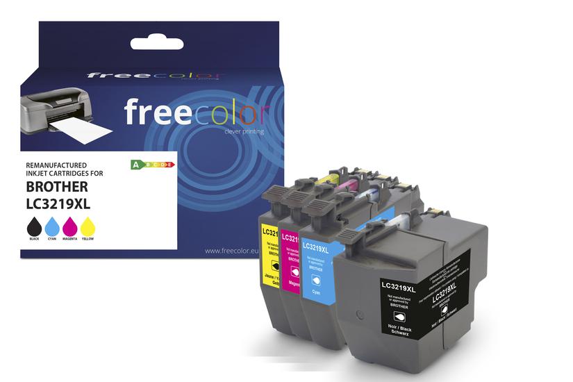 Freecolor Patrone Brother LC3219XL Multipack BK/C/M/Y remanufactured