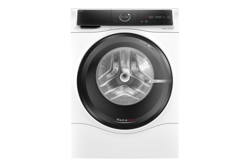 Bosch Washing Machine with Dryer WNC254A0SN Energy efficiency class D Front loading Washing capacity 10.5 kg 1400 RPM Depth 62 cm Width 60 cm Display LED Drying system Drying capacity 6 kg Steam function White
