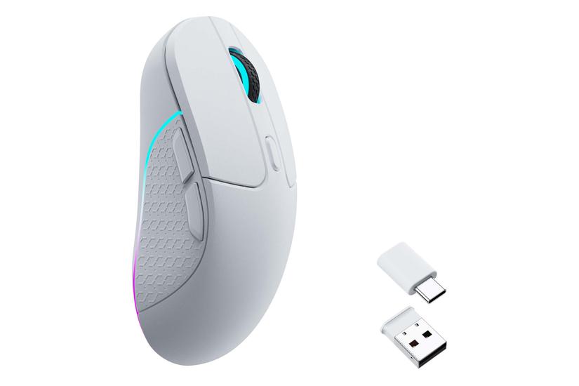 Keychron M3 - mus - 2.4 GHz, USB-C, Bluetooth 5.1 - vit