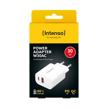 Intenso W30AC str&ouml;madapter - USB, 24 pin USB-C - 30 Watt
