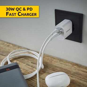 Intenso W30AC str&ouml;madapter - USB, 24 pin USB-C - 30 Watt
