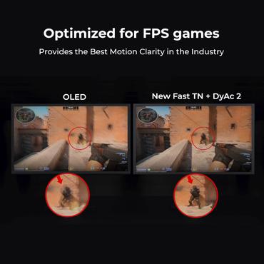 BenQ ZOWIE XL2566X+ skärm - 24.1" - TN - 0,5ms - Full HD 1920x1080 vid 400Hz