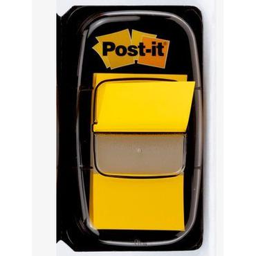 3M I680-5 selvkl&aelig;bende etiket Rektandel Aftagelig Gul 50 stk