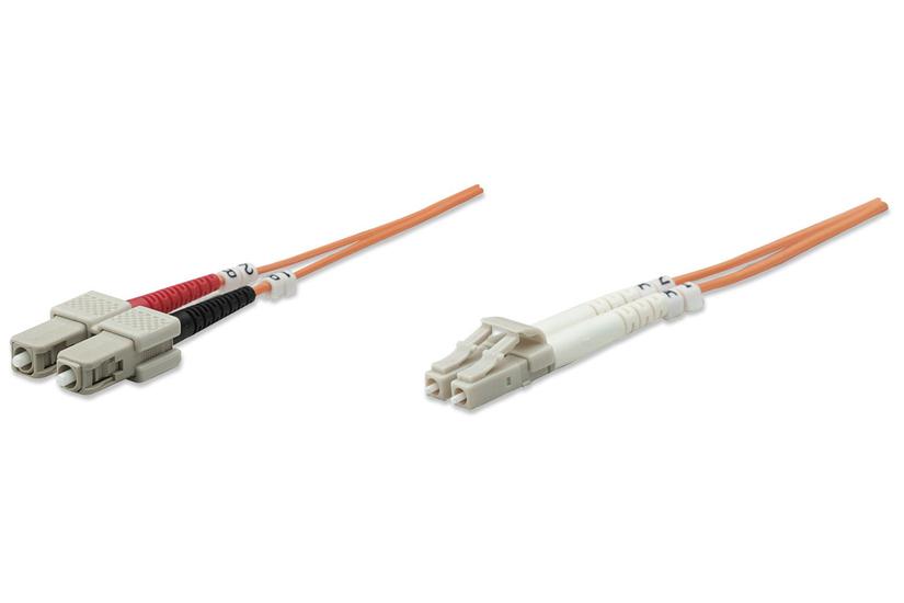 Intellinet 1.0m LC-SC M/M InfiniBand og fiberoptisk kabel 1 m Orange