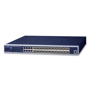 PLANET GS-5220-16S8CR netværksswitch Administreret L2+ Gigabit Ethernet (10/100/1000) 1U Blå