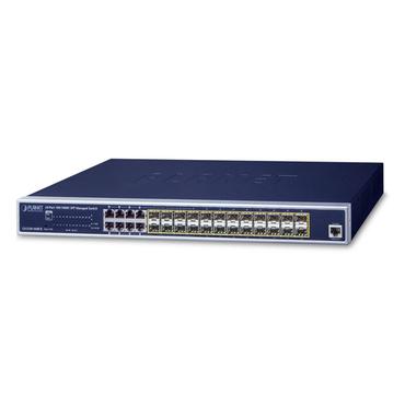 PLANET GS-5220-16S8CR netværksswitch Administreret L2+ Gigabit Ethernet (10/100/1000) 1U Blå