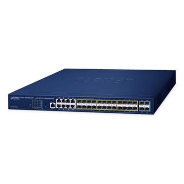 PLANET GS-5220-16S8CR netværksswitch Administreret L2+ Gigabit Ethernet (10/100/1000) 1U Blå