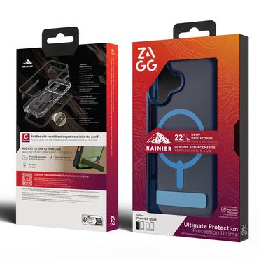ZAGG Rainier Snap Kickstand mobiltelefon etui 16 cm (6.3") Cover Bl&aring;
