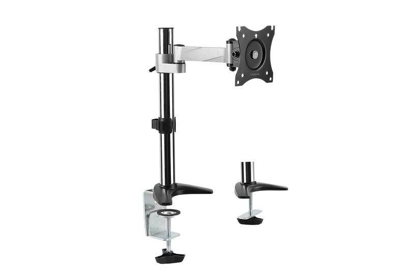 LogiLink BP0075 skærmbeslag og -stativer 68,6 cm (27") Skrivebord Sort, Rustfrit stål