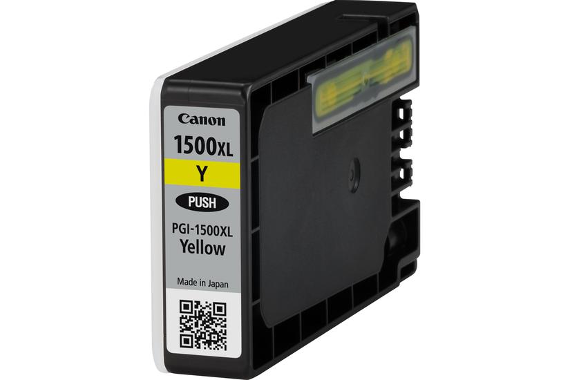 Canon PGI-1500XL Y - L&aring;ng livsl&auml;ngd - gul - original - bl&auml;cktank