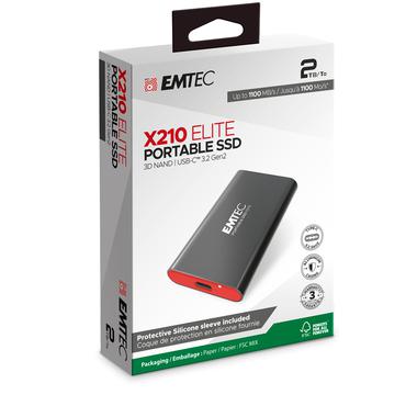 Emtec SSD 3.2Gen2 X210 2TB Portable (ECSSD2TX210)