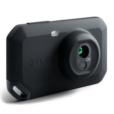 FLIR One C8 kamera med termisk billede Sort 320 x 240 pixel Indbygget skærm LCD
