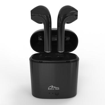 R-PHONES- Bluetooth headset TWS med powerbank.