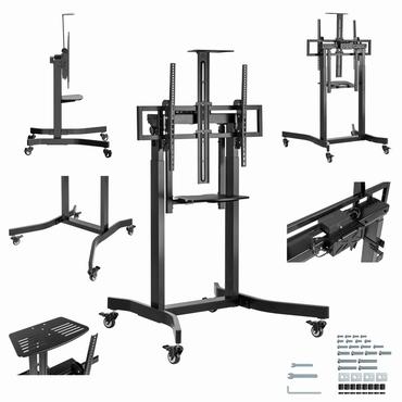 Gembird TVS-100T-01 vagn - motoriserad - f&ouml;r TV - h&ouml;jdjusterbar