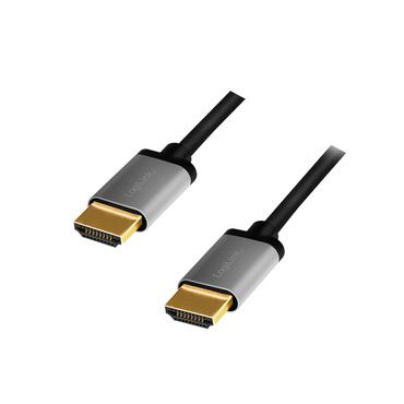 LogiLink CHA0100 HDMI-kabel 1 m HDMI Type A (Standard) Sort, Gr&aring;