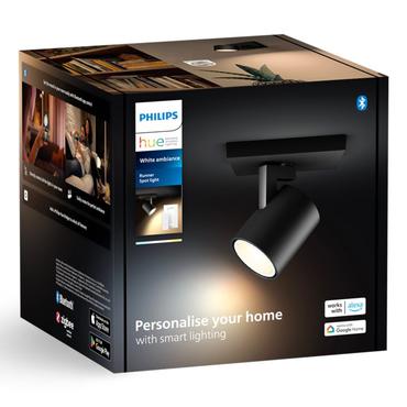 Philips Hue White Amb. Runner Spot 1 flg. schwarz 350lm DS