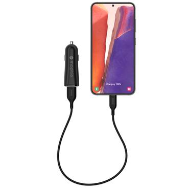 mophie essentials car charger Universel Sort Cigartænder Automatisk