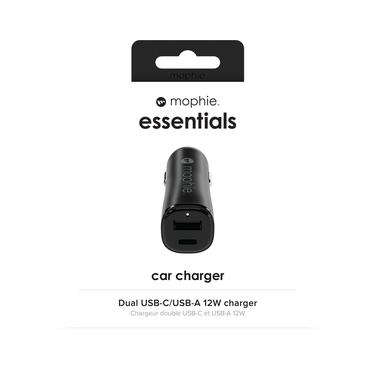 mophie essentials car charger Universel Sort Cigartænder Automatisk