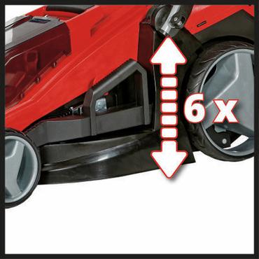Einhell GE-CM 36/43 Li M-Solo Skubbe plæneklipper Batteri Sort, Rød