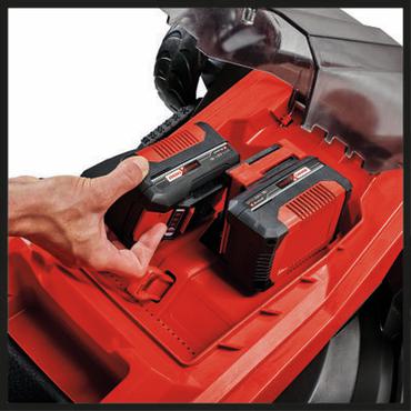 Einhell GE-CM 36/43 Li M-Solo Skubbe plæneklipper Batteri Sort, Rød