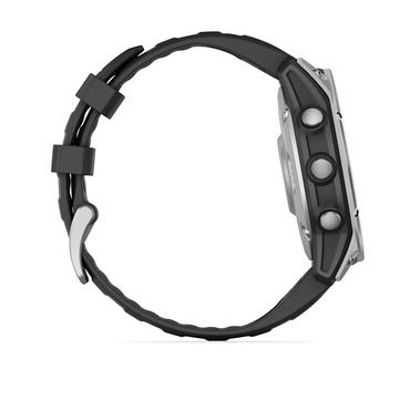 Garmin fēnix E - rostfritt st&aring;l - sportklocka med band - svart - 16 GB
