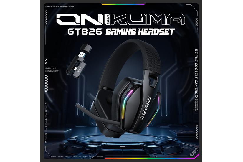 Onikuma - Sort - 40 mm