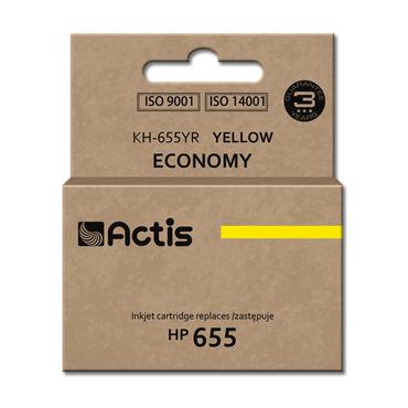 Actis KH-655YR blæk (erstatning HP 655 CZ112AE; Standard; 12 ml; gul)
