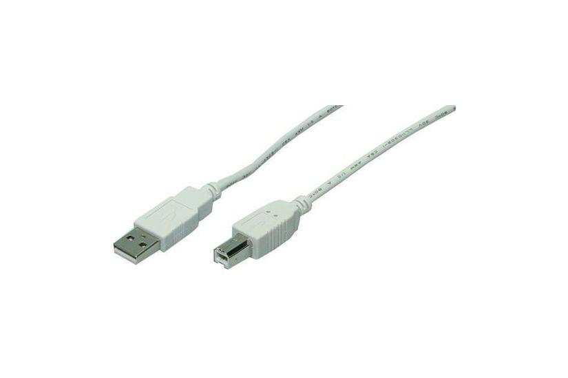 LogiLink - USB-kabel - USB til USB Type B - 5 m