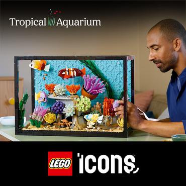 LEGO ICONS Tropisk akvarium