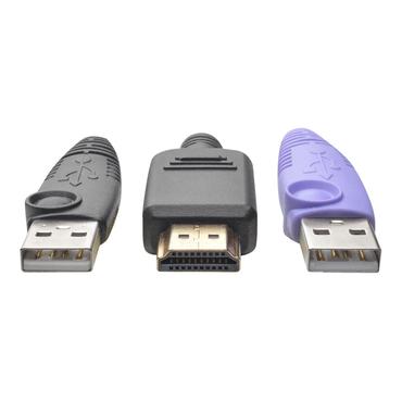 Eaton Tripp Lite Series HDMI USB Server Interface w/Virtual Media & CAC for B064 KVMs TAA - KVM / USB forlænger - TAA-kompatibel